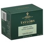 Taylors of Harrogate Green Tea with Jasmine 20 individually wrapped bags with tags