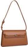 BOSTANTEN Crossbody Purses for Women Designer Handbags Leather Shoulder Bag with Strap, Brown