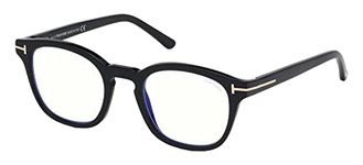 Tom Ford Unisex Adults’ FT5532-B Optical Frames, Black (Nero Lucido), 49.0