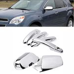 99Parts Fit for 2010-2017 Chevy Equinox + GMC Terrain Chrome Door Handle and Mirror Cover Trims