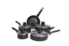 T-fal C526SC54 Intuition 9pc Non Stick cookware Set, Large, Black