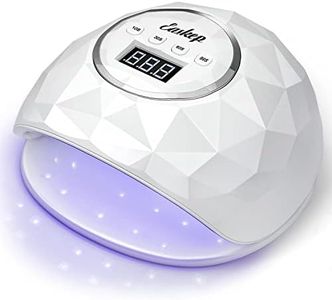 UV LED Nail Lamp Easkep - 86W Nail Dryer UV Light for Nails Eyes Protection UV Lamp for Gel Nails Gel Nail Polish Curing Dryer for Home and Salon (White)