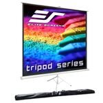 Elite Screens Tripod Series, 113-INCH 1:1, 16:9, 4:3 Adjustable Multi Aspect Ratio Portable Indoor Outdoor Projector Screen, 8K 4K Ultra HD 3D Ready, US Based Company 2-YEAR WARRANTY, T113NWS1 - White