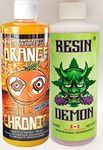 Orange Chronic 16 oz & Resin Demon 16 oz Glass Cleaner Bundle Pack - 1 Bottle of Each