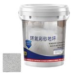Self Leveling Epoxy Colored Sand Floor Paint, Fast Drying, Stain-Resistant For Concrete Tile Wood Countertop Decorative Finish (Grey-C)