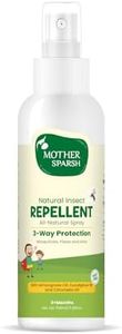 Mother Sparsh Natural Insect Repellent Spray For Babies | With Citronella, Eucalyptus & Lemongrass Oil | 100% Protection from Mosquitoes, Fleas and Ants- 100ml