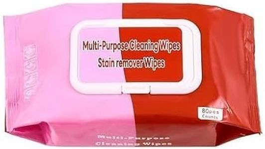 GOSHTI ENTERPRISE(PACK 2) Multipurpose Stain Remover Wipes Stain Remover Wipes Convenient and Effective Stain Cleaning Instant Stain Remover for Cotton, Linen, Polyester, Fabric, Denim (2)