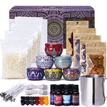 LUCKIGUCK Candle Making Kit - DIY Candles Art Tools, Complete Wax Melt Making Kit for Beginners Contain Wax, Tins… (TypeA)