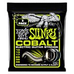 Ernie Ball Regular Slinky Cobalt Electric Guitar Strings 3 Pack - 10-46 Gauge