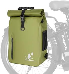 YEEGO DIRECT Bike Panniers, 29L Large Capacity Waterproof bike bags, Bike Rack Bag Bike Saddle Bags For Rear Rack Bicycles Commuter Backpack - Green (1 PCS)