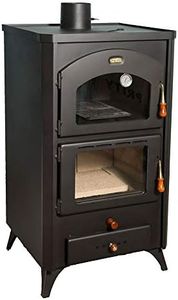 Poêle à Bois Prity 14 Kw avec un Four & Pieds Brûleur Foyer Chauffage au