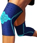 Sparthos Knee Compression Sleeves by (Pair) – Joint Protection and Support for Running, Sports, Knee Pain Relief – Knee Brace for Men and Women (Cobalt Blue, XX-Large)