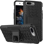 ELICA OnePlus 5, Heavy Duty Dazzle Shockproof TPU Anti-Drop Armor Hybrid Protective Silicone Rugged Kickstand Cover for OnePlus 5 Black