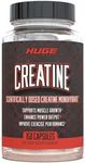 Huge Supplements Creatine Monohydrate Pills, 5000mg of Pure Creatine, Clinically Dosed to Boost Performance, Increase Muscle Strength and Size, 30 Servings