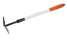 BLACK+DECKER Cultivator - Garden Rake and Hoe - Adjustable Length 66-101 cm - Cultivating and Weeding - Carbon Steel Head