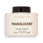 Revolution Beauty London Makeup- Loose Baking Powder-Translucent Face Compact For All Skin Tones Gives Luminous,Silky & Even Finish Long-Lasting Coverage,Reduces Shine,Matte Finish-32G,White