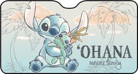 Lilo & Stitch Front Windscreen Sun Shade 130 x 70 cm Child Girl with Stitch Graphic on Lilac Background