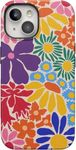 Casely iPhone 14 Case | Flower Patch | Multi-Color Floral Case | Bold Protective Design Compatible with MagSafe