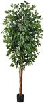 Nearly Natural 7ft Triple Trunk Art
