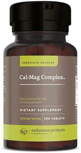 Calcium Magnesium Supplement (Cal-Mag Complex) - 300mg Calcium & 150mg Magnesium - 300 Tablets - Endurance Products Company