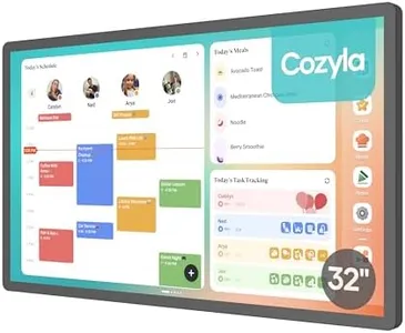 Cozyla Digital Calendar+ 2: 32 inch Wall Planner Touch Screen Chore Chart Customize Dashboard Smart Electronic Calendar for Family Schedules Meal Planner Support Any Google Play App Wall Mount Black