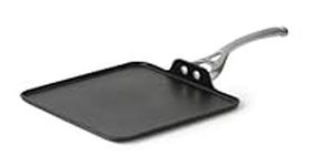 Calphalon Contemporary Hard-Anodized Aluminum Nonstick Cookware, Square Griddle Pan, 11-inch, Black