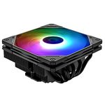 ID-COOLING IS-55 ARGB CPU Cooler Low Profile 57mm Height CPU Air Cooler ARGB 5 Heatpipes 120x120x15mm Slim Fan, CPU Fan for Intel LGA1700/115X/1200; AMD AM4/AM5