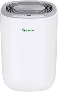 Meaco MeacoDry 10L Dehumidifier – Silver, Quiet Home Moisture Removal