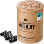 NATURAL SHILAJIT Capsules (1-2 Months Supply) - 60 Count - Shilajit for Men & Women with Fulvic Acid & Trace Minerals, Plant Based Nutrients for Energy, Immune Support & Vitality