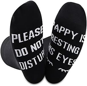 2PAIRS Pappy Gift Grandpa Gift If You Can Read This Pappy Is Resting His Eyes Funny Birthday Gifts Socks (Pappy resting eyes)