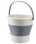 GALV Silicone Small Bucket Plastic Folding Bucket Art Painting car wash Student Household Mini Portable [Multi Color, 10L]
