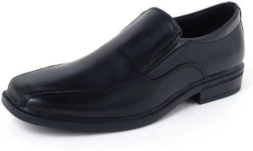 alpine swiss Mens Dress Shoes Black Leather Lined Slip on Loafers 13 M US