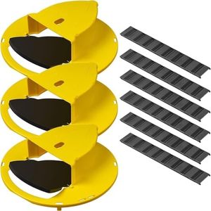 Upgraded 3 Pack Rat Trap Bucket Lid, Automatic Flip Slide Lid Multi Catch Mouse Trap, Reusable Reset Humane Rodent Trap, Indoor Outdoor Pest Control, Fits 5 Gallon Buckets