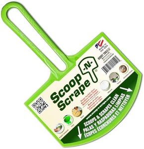 Scoop-N-Scrape Bucket Scoop by Buddy Tools - Flexible, Heavy-Duty Nylon, Rust-Free Scraper Tool for Drywall Mud Compound, Paint, Epoxy & More - Curved Blade Fits Round 5 Gallon Bucket Shape - USA Made