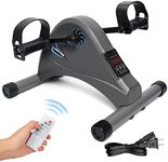 Motorized Under Desk Bike Pedal Exerciser for Seniors Rehab Training, LUBBYGIM Electric Mini Exercise Bike for Arm/Leg Fitness & Physical Therapy, 6 Levels Speed Adjustment