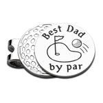 Stocking Stuffers for Dad Birthday Gifts from Daughter Best Dad by Par Golf Ball Marker, Husband Gifts from Wife, Gifts for Dad, Golf Gifts for Men, Best Dad Ever Gifts, New Dad Gifts for Men Hat Clip