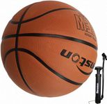 Senston 29.5'' Basketball Outdoor/Indoor Brown Basketball Ball Official Size 7 Basketballs with Pump