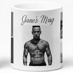 Personalised Lewis Hamilton Shirtless Mug with your name sexy racing driver cup