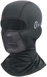 linseyCove Balaclava with Glasses Holes - Breathable for Ski Motorcycle,Black