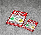 Car Racing Stickers NOS Nitrous Oxide Systems Stickers Tuning Racing Vinyl Decal Motocross Racing Car Styling For Drag Racing