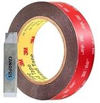 CANOPUS Double Sided Tape 3M VHB (25.4 mm x 4.5 m), Extra Strong 5952 VHB Waterproof, Heavy Duty Mounting Tape, Black