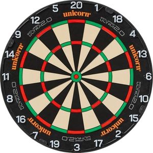 Unicorn Eclipse Ultra 2.0 Professional Dartboard | Venom Black Razor Spider | Hi-Vis Horizontal Numbers | Abyss Intense Vibrant Colour Longevity | Rotatable Symmetric Logos