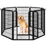 Yaheetech Dog Playpen Outdoor, Indoor Pen for Large/Medium/Small Dogs Animals Portable Playpen for RV Camping Garden Yard 8 Panels 40" Height