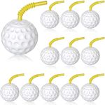 Golf Ball Cups with Lid and Straw 1