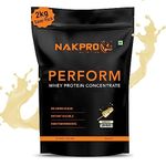 NAKPRO Perform Whey Protein Concentrate 2kg Malai Kulfi | 24g Protein, 5.3g BCAA | Trustified Certified 100% Authentic Supplement Powder & No Adulteration | Fast Absorbing Whey Protein Powder