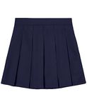 IZOD Girls' School Uniform Pull-on Scooter Skirt, Navy 976, 16