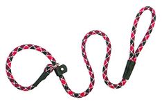 Weaver Leather Terrain D.O.G Rope Slip Leads, 1/2 x 4-Feet, Black/Red 1/2 Inch X 4',