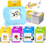 Topfree Talking Flash Cards,Educational Cognitive Toys for 2 3 4 5 6 Year Old Baby Boys Girls, Preschool Learning Reading Machine with 224 Words, Sensory Toys for Autism, Speech Therapy Toy