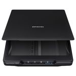 Epson Perfection V19 II Colour Photo and Document Flatbed Scanner with 4800 dpi Optical Resolution, USB Power and High-Rise, Removable Lid