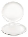 Signoraware BPA Free Full Round Plates for Dinner Lunch Breakfast, Food Grade, Reusable, Full meals Thali (Plastic, 10.7 Inches, Set of 3, White, Dishwasher Safe, Microwave Safe)